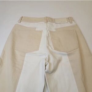 DL1961 Cream & White Pants | Women’s Chic Neutral Trousers | Sophisticated Style